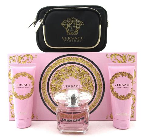 versace set of 5|Versace 4 piece gift set.